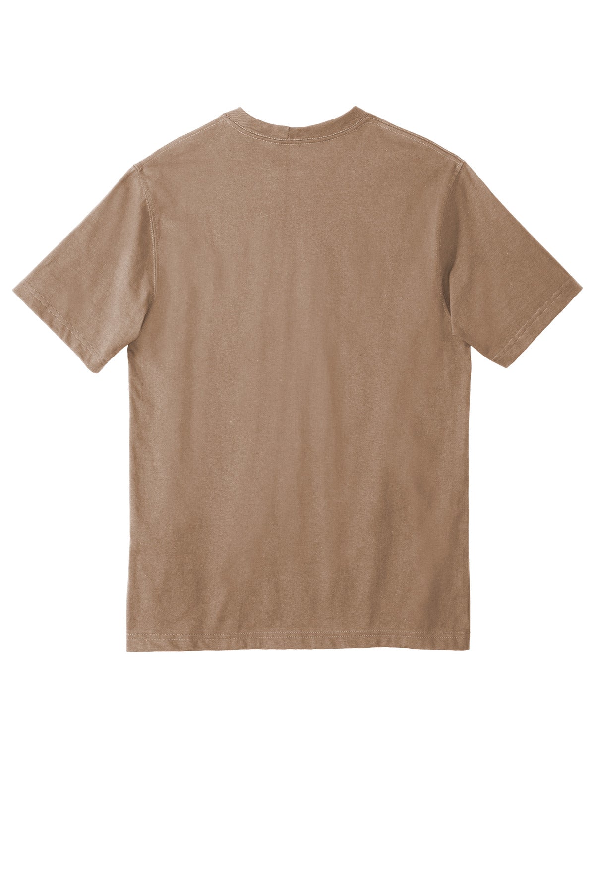 Carhartt Tall Workwear Pocket Short Sleeve T-Shirt - Desert - flat back