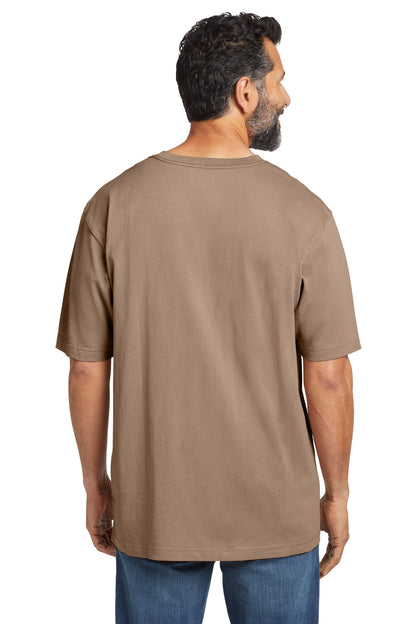 Carhartt Tall Workwear Pocket Short Sleeve T-Shirt - Desert - back