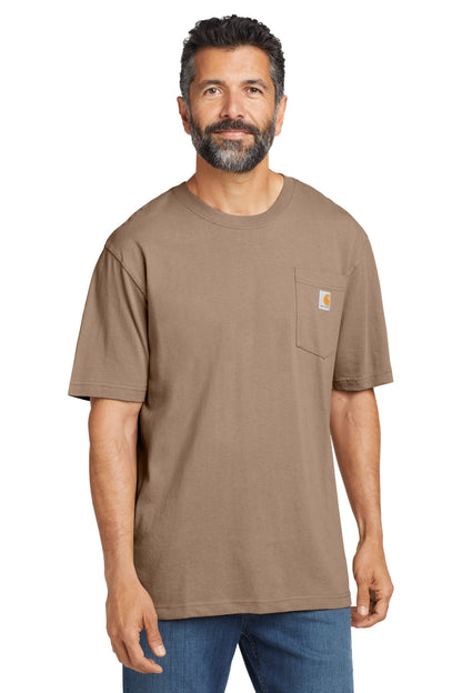 Carhartt Tall Workwear Pocket Short Sleeve T-Shirt - Desert - front
