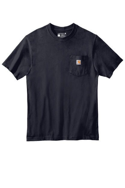 Carhartt Tall Workwear Pocket Short Sleeve T-Shirt - Navy - flat front