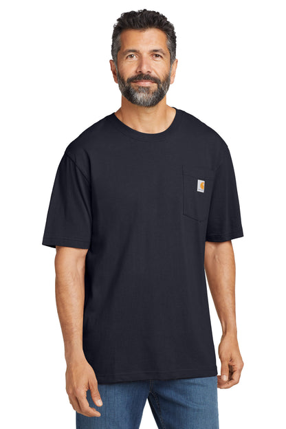 Carhartt Tall Workwear Pocket Short Sleeve T-Shirt - Navy - front