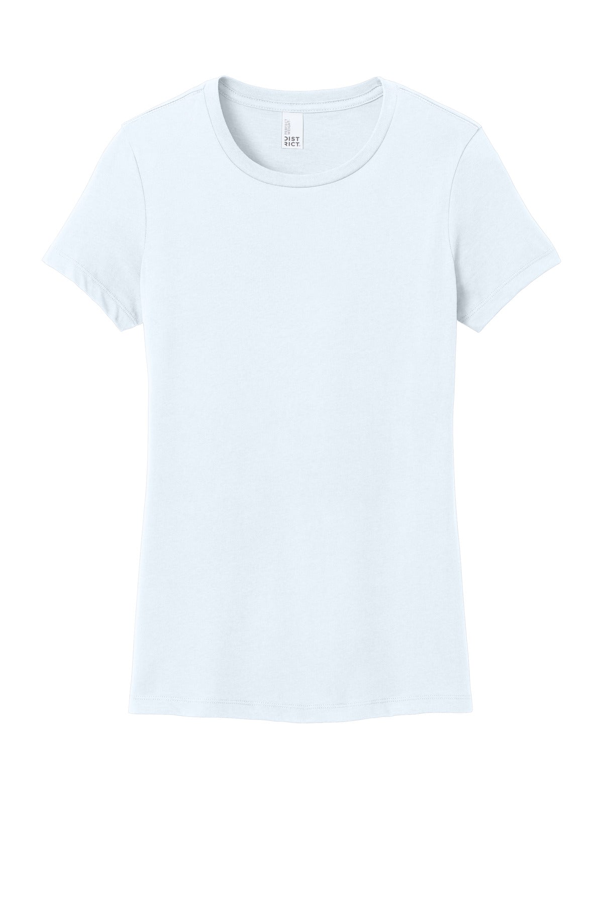 District Women's Perfect Weight Tee - Bright White - flat front