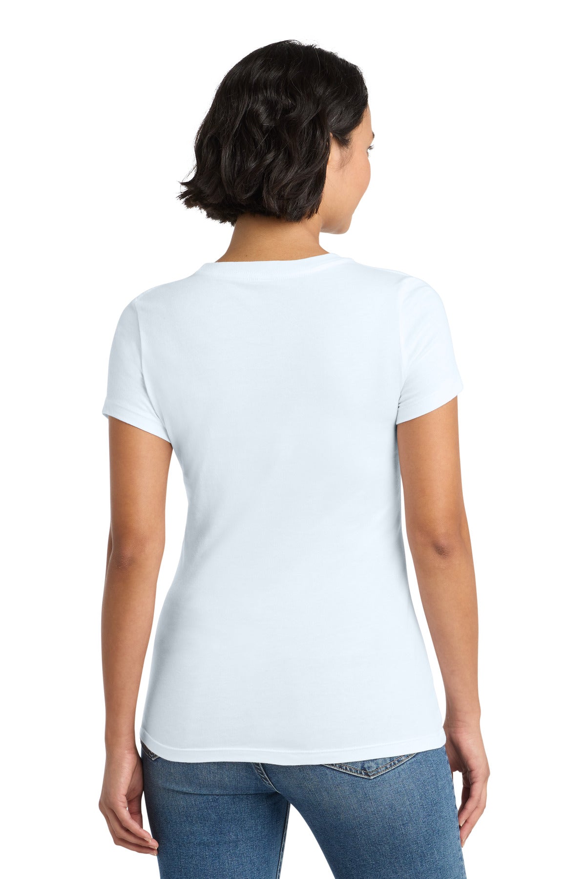 District Women's Perfect Weight Tee - Bright White - back