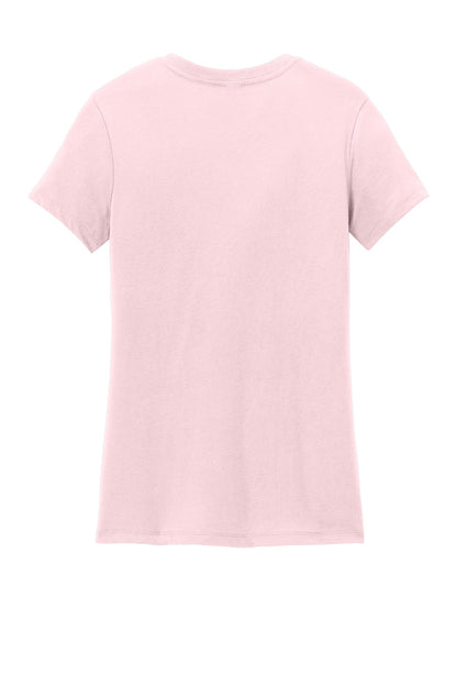 District Women's Perfect Weight Tee - Carnation Pink - flat back