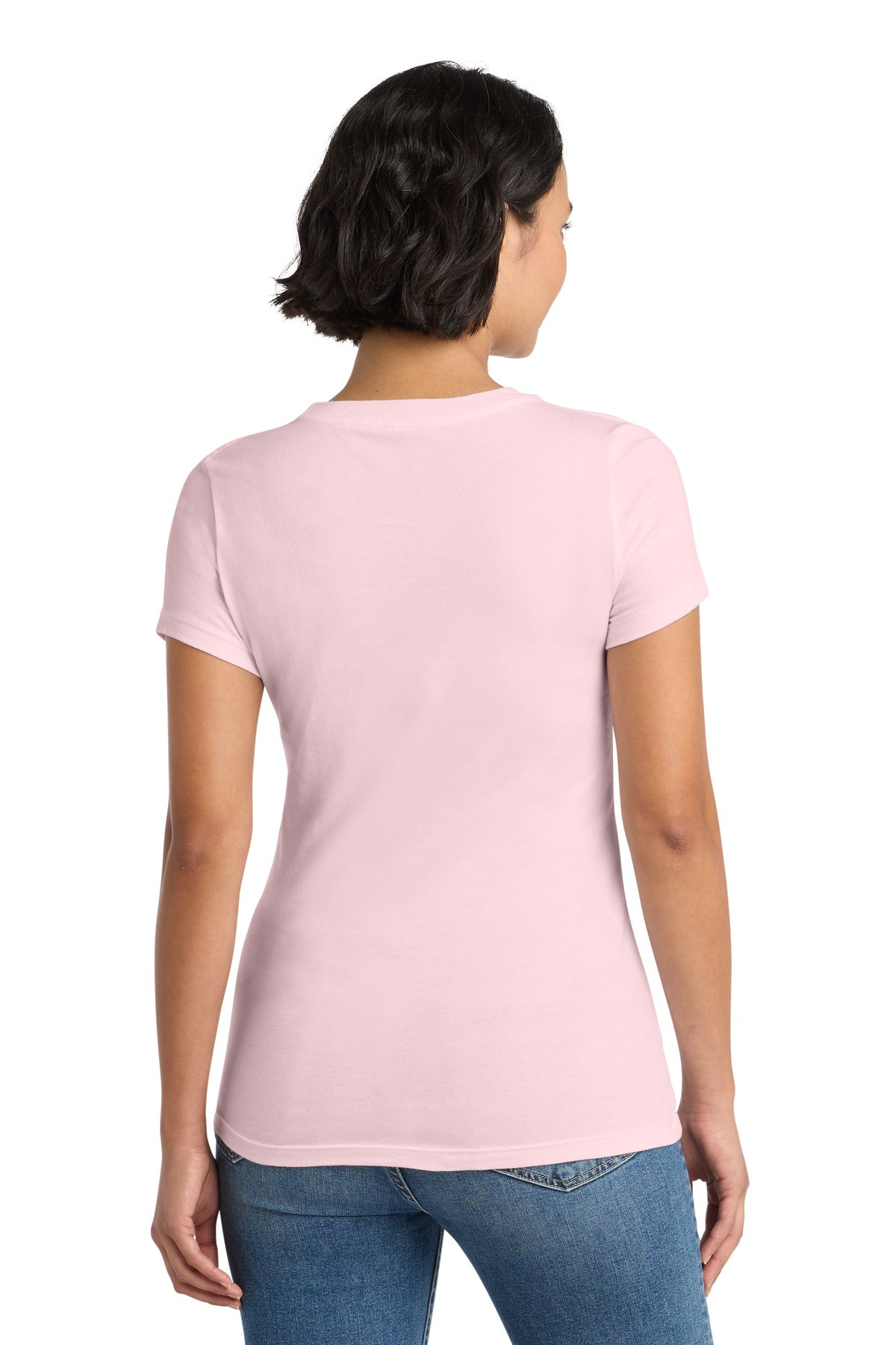 District Women's Perfect Weight Tee - Carnation Pink - back