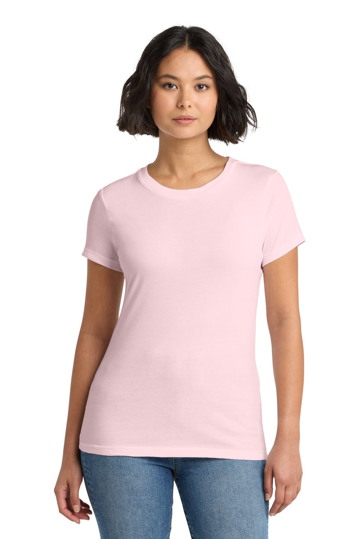 District Women's Perfect Weight Tee - Carnation Pink - front