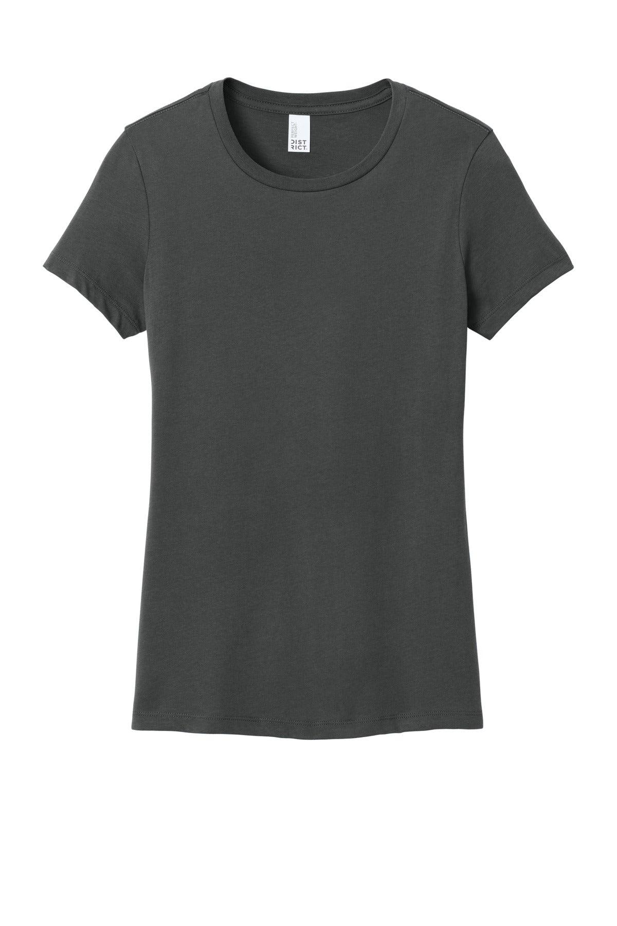 District Women's Perfect Weight Tee - Charcoal - flat front