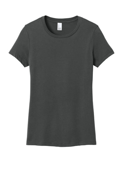 District Women's Perfect Weight Tee - Charcoal - flat front