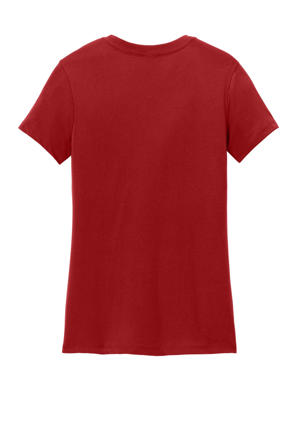 District Women's Perfect Weight Tee - Classic Red - flat back