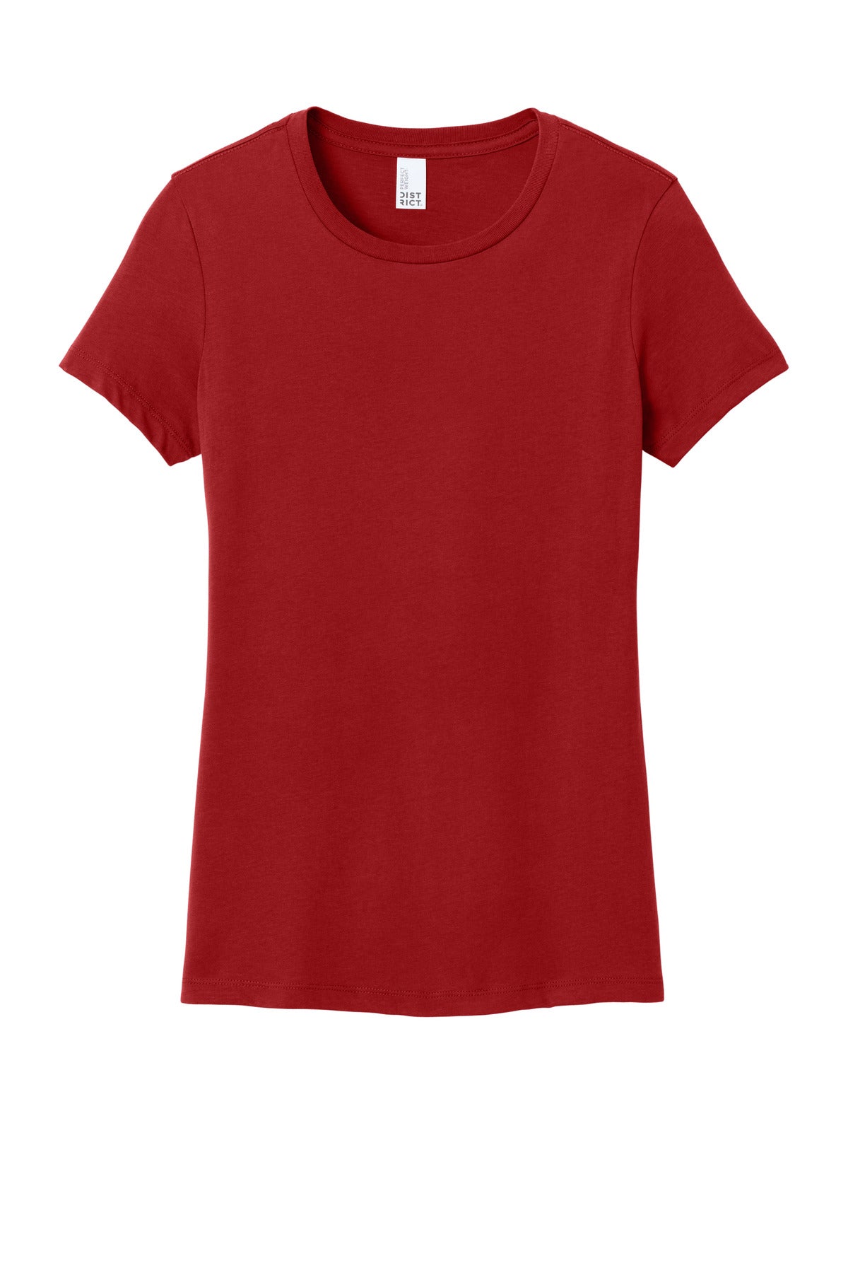District Women's Perfect Weight Tee - Classic Red - flat front