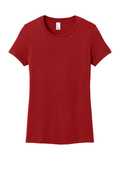 District Women's Perfect Weight Tee - Classic Red - flat front