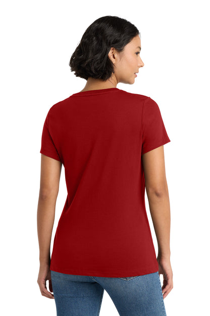 District Women's Perfect Weight Tee - Classic Red - back