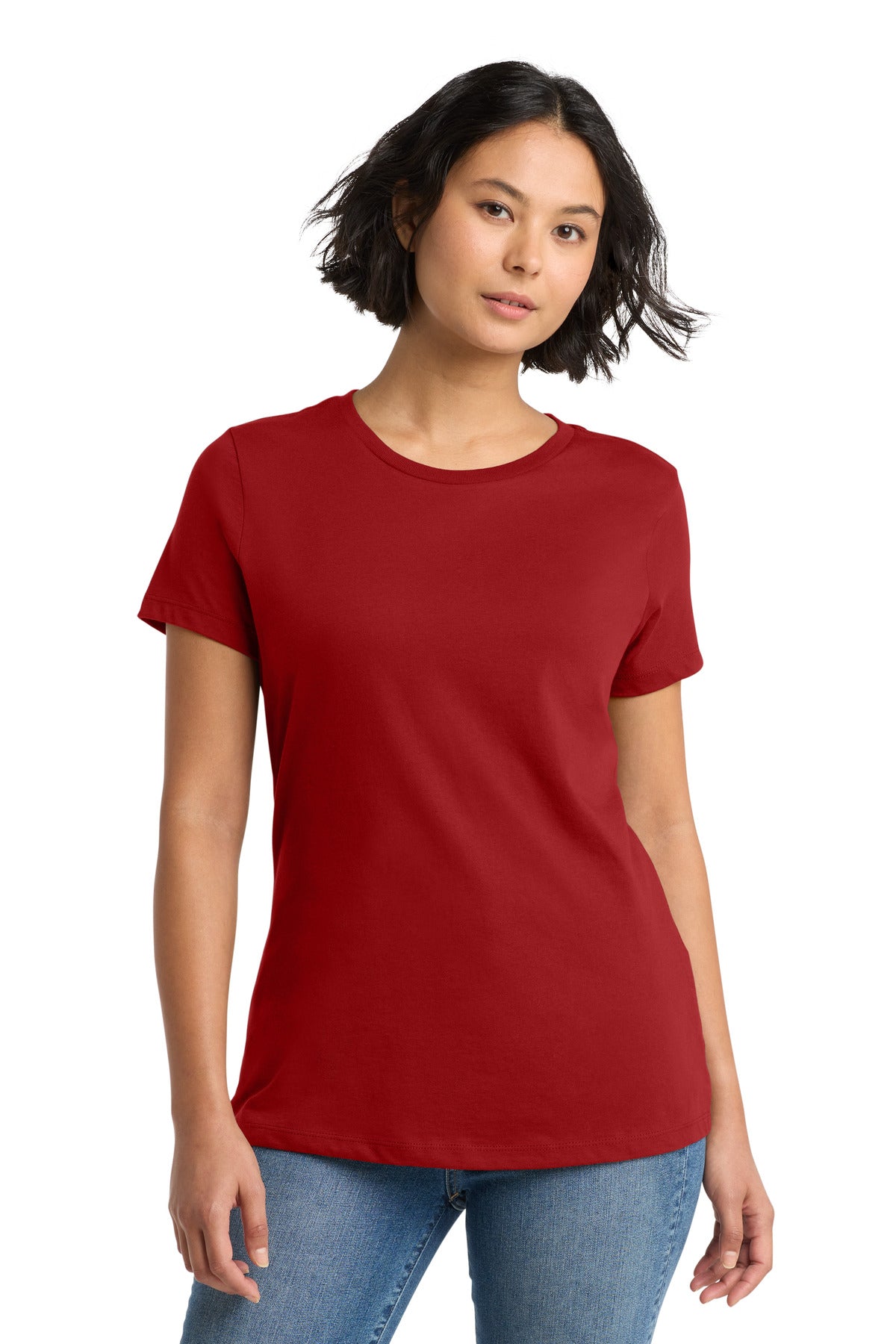 District Women's Perfect Weight Tee - Classic Red - front