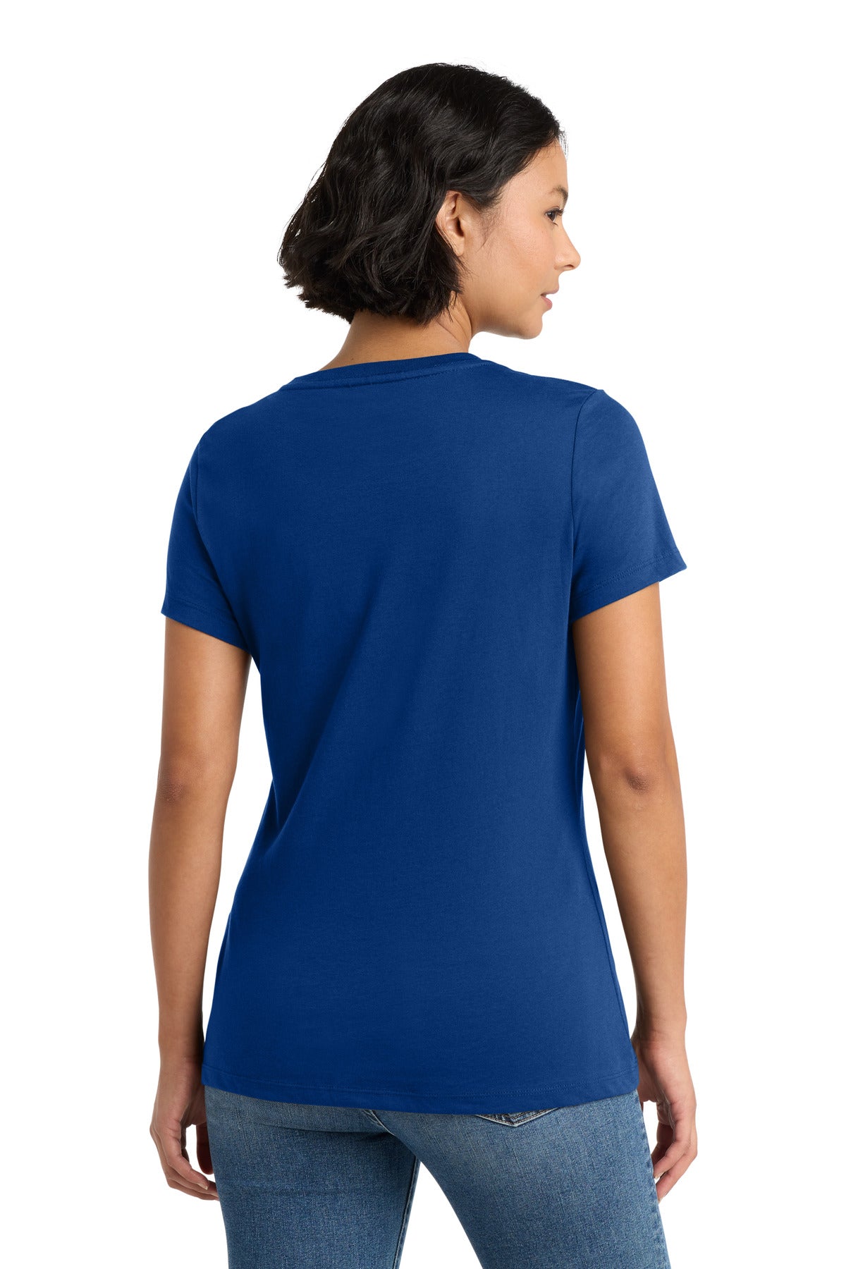 District Women's Perfect Weight Tee - Deep Royal - back