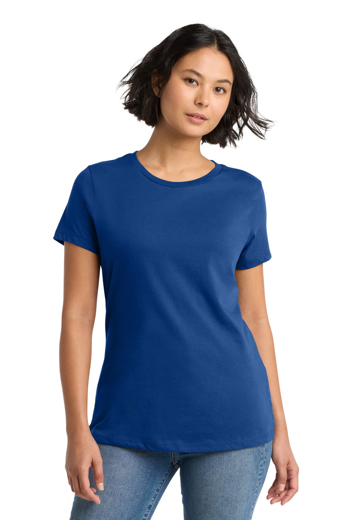 District Women's Perfect Weight Tee - Deep Royal - front