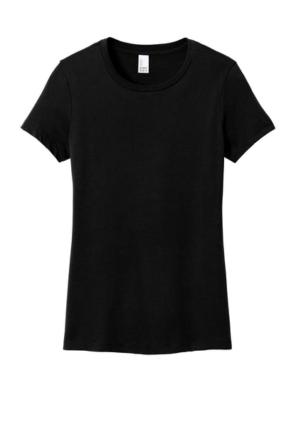 District Women's Perfect Weight Tee - Jet Black - flat front