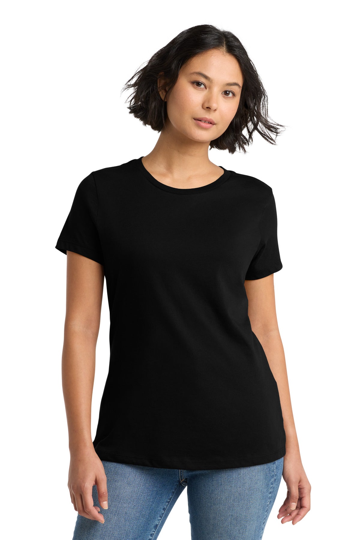 District Women's Perfect Weight Tee - Jet Black - front