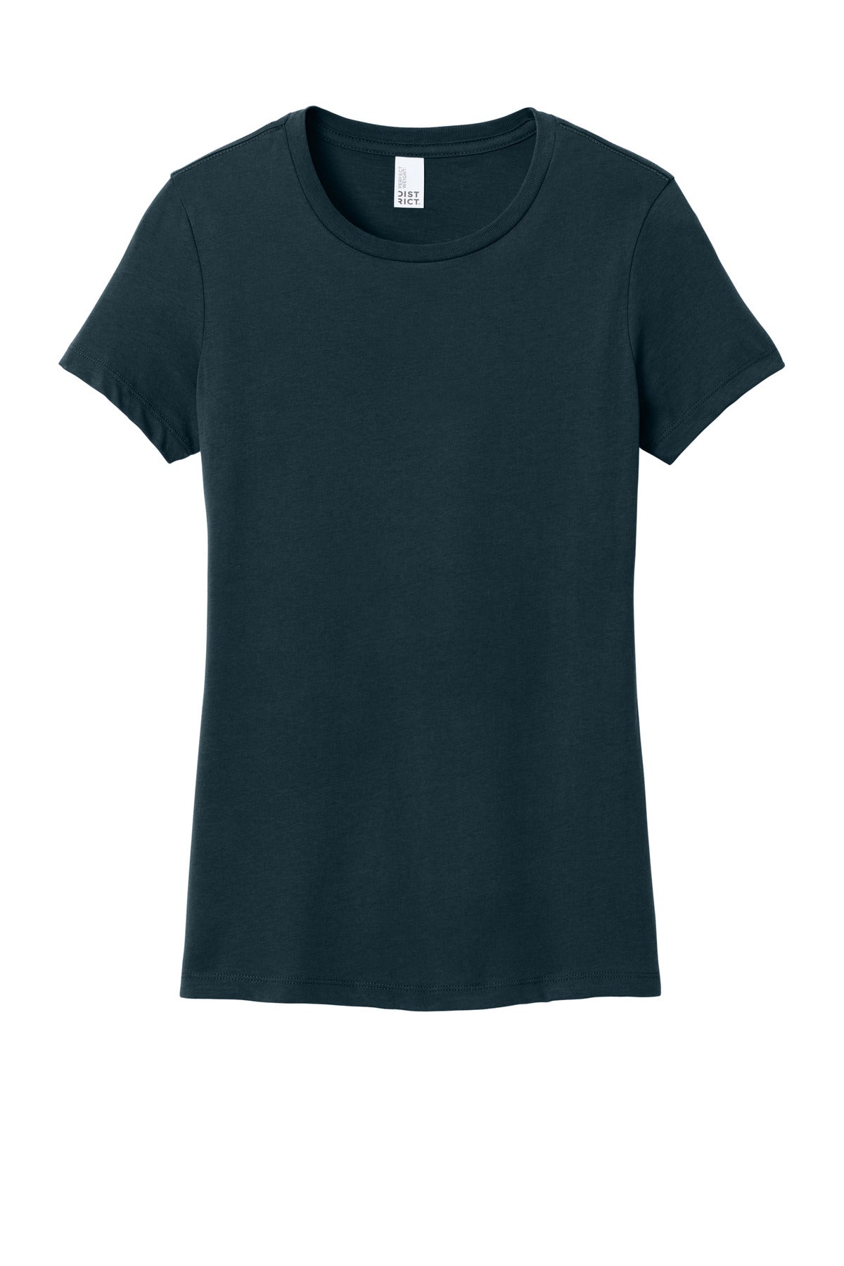 District Women's Perfect Weight Tee - New Navy - flat front