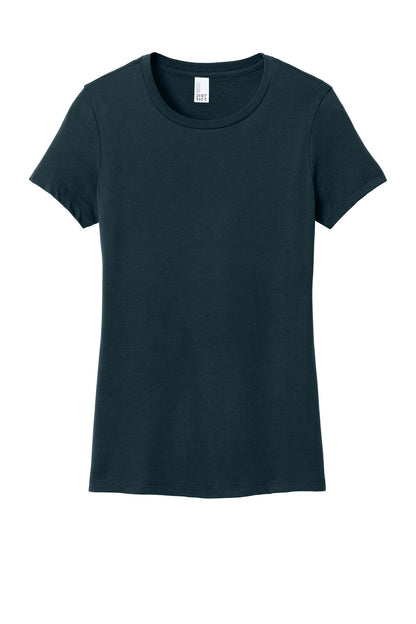 District Women's Perfect Weight Tee - New Navy - flat front