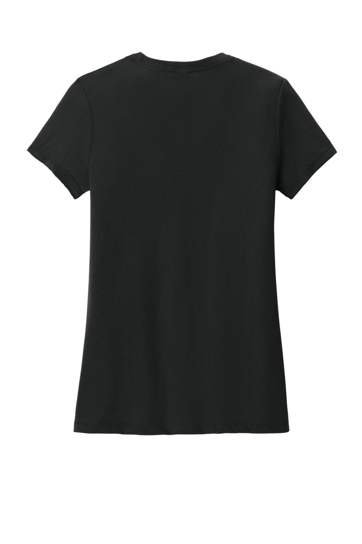 District Women's Perfect Blend CVC Tee - Black - flat back