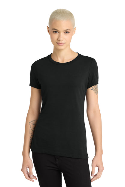District Women's Perfect Blend CVC Tee - Black - front