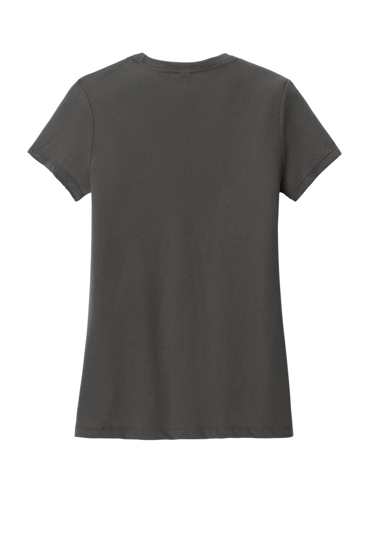 District Women's Perfect Blend CVC Tee - Charcoal - flat back