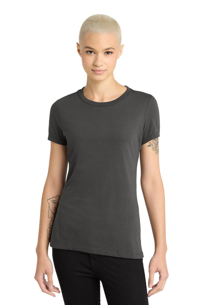 District Women's Perfect Blend CVC Tee - Charcoal - front