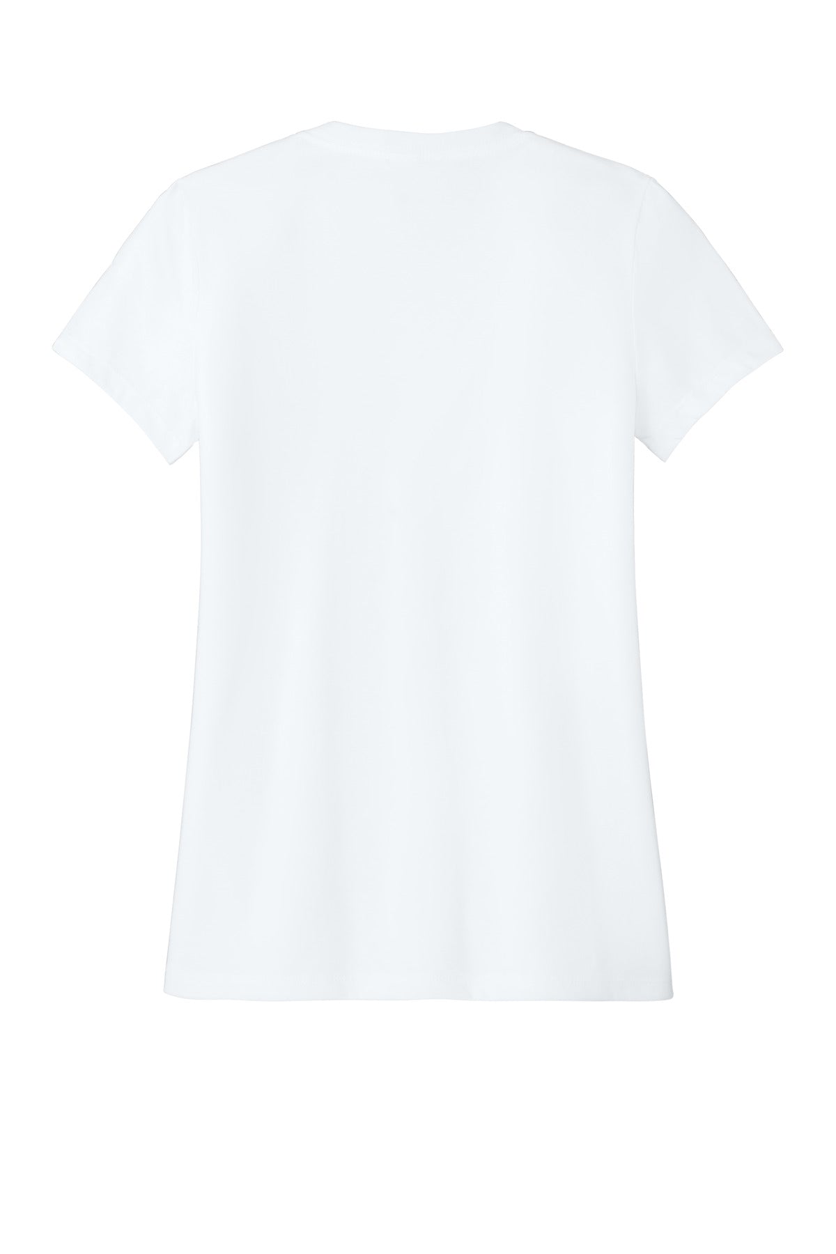 District Women's Perfect Blend CVC Tee - White - flat back