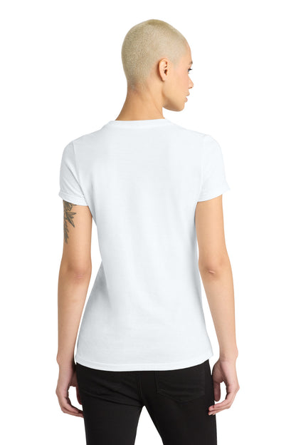 District Women's Perfect Blend CVC Tee - White - back