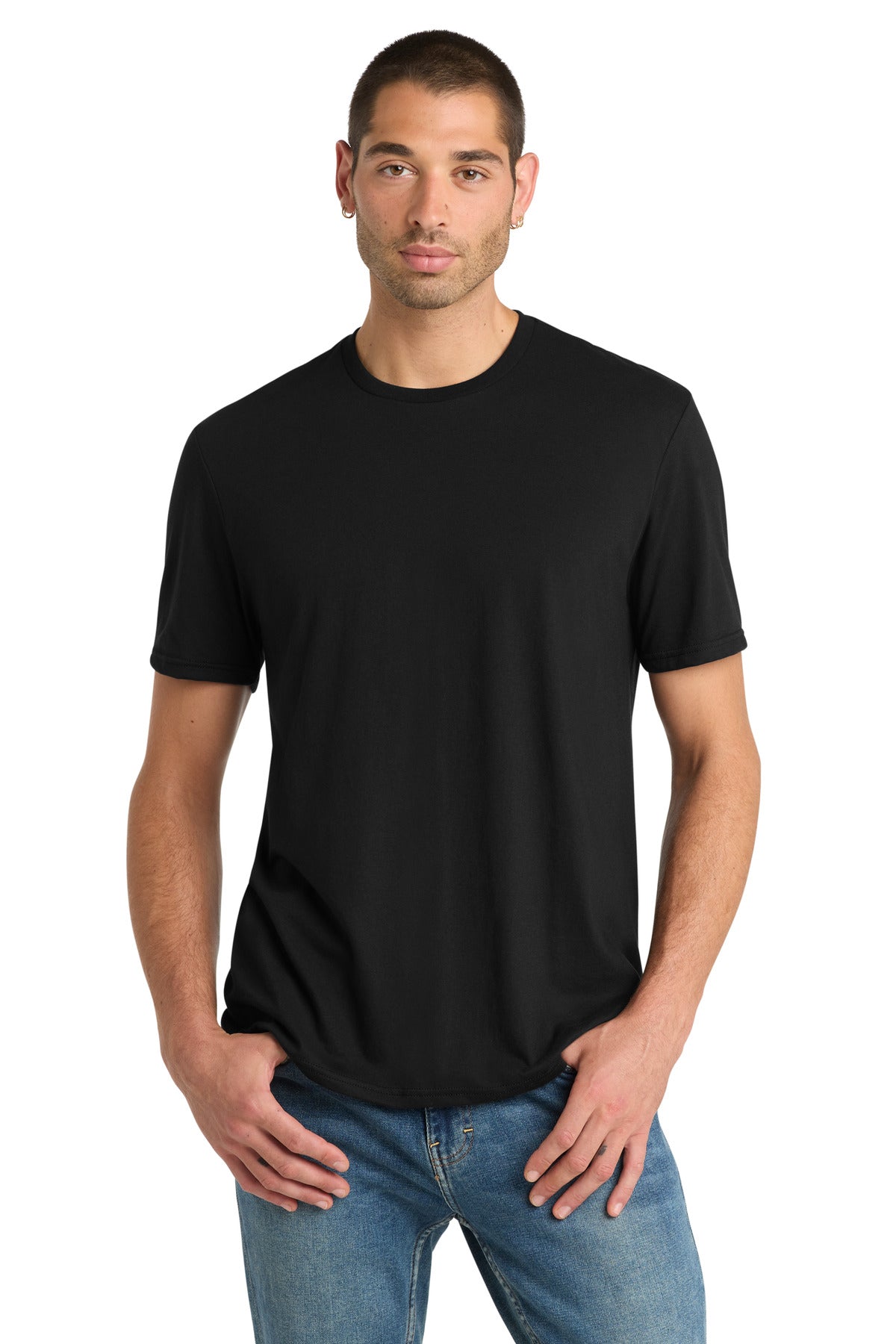 District Perfect Blend CVC Tee - Black - front