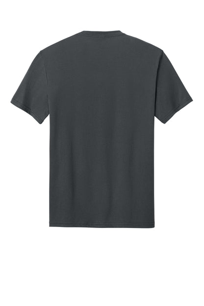 District Perfect Blend CVC Tee - Charcoal - flat back