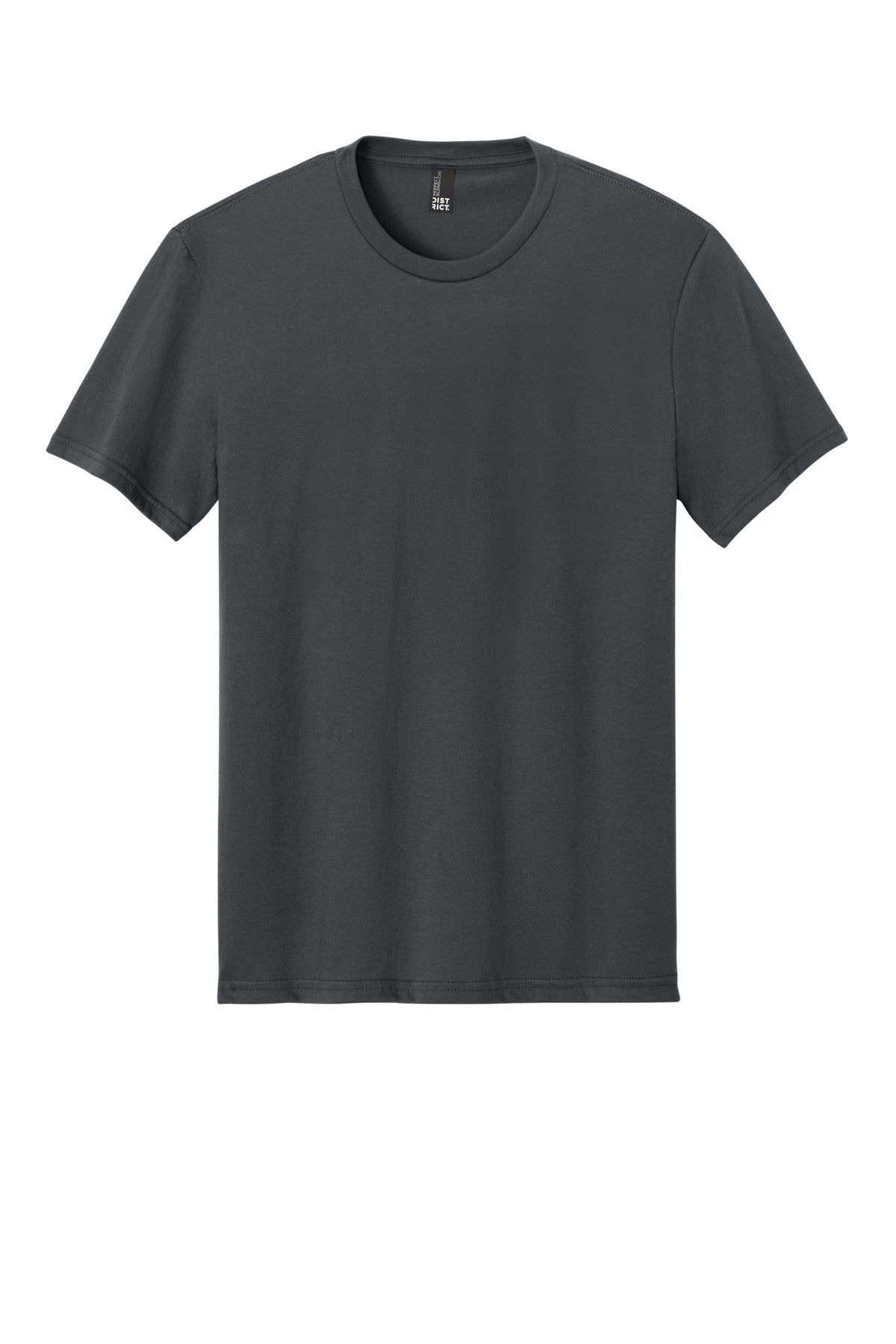 District Perfect Blend CVC Tee - Charcoal - flat front