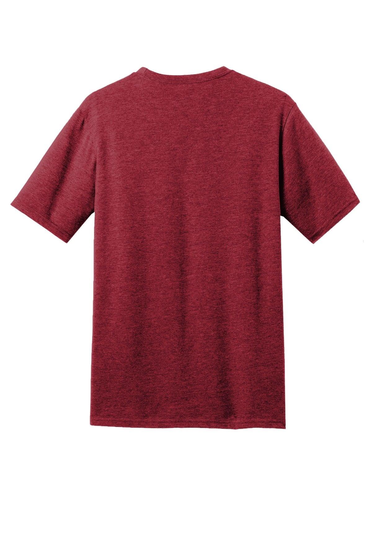 District Perfect Blend CVC Tee - Red Fleck - flat back