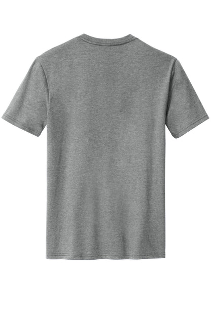 District Perfect Blend CVC Tee - Grey Frost - flat back
