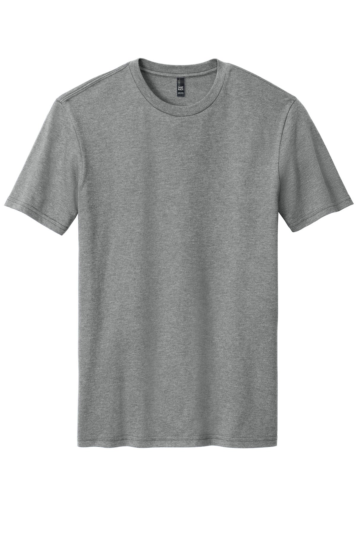 District Perfect Blend CVC Tee - Grey Frost - flat front