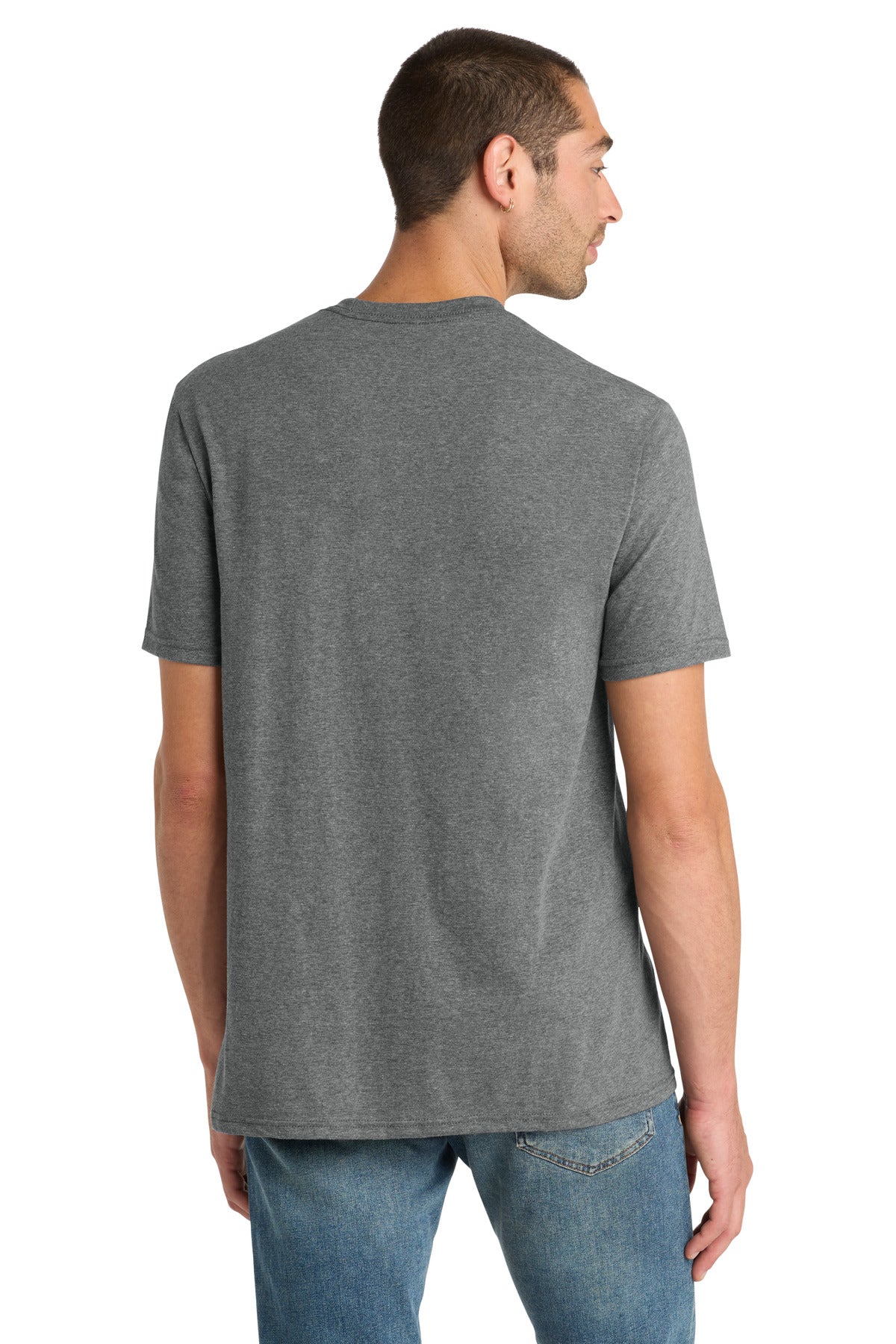 District Perfect Blend CVC Tee - Grey Frost - back