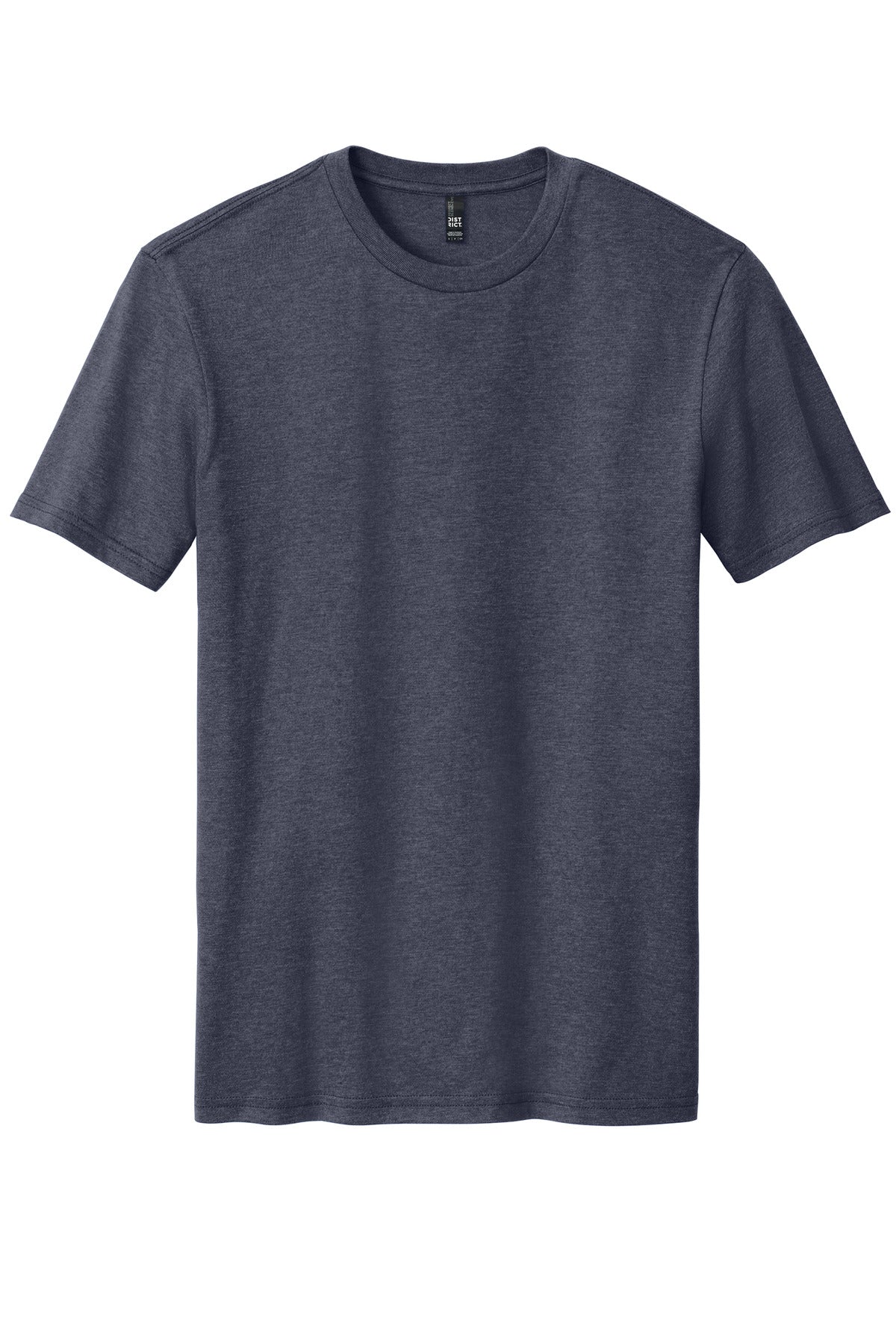 District Perfect Blend CVC Tee - Heathered Navy - flat front