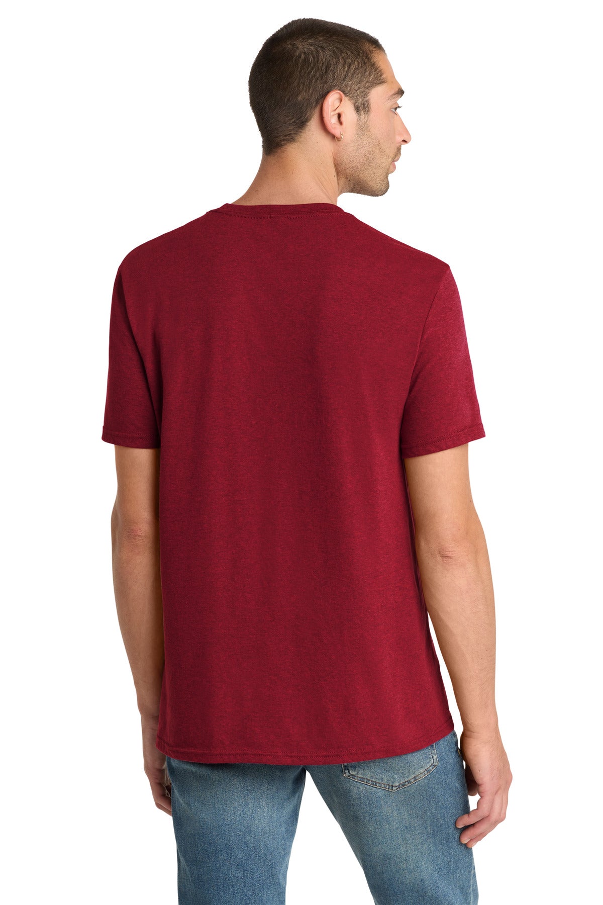 District Perfect Blend CVC Tee - Red Fleck - back