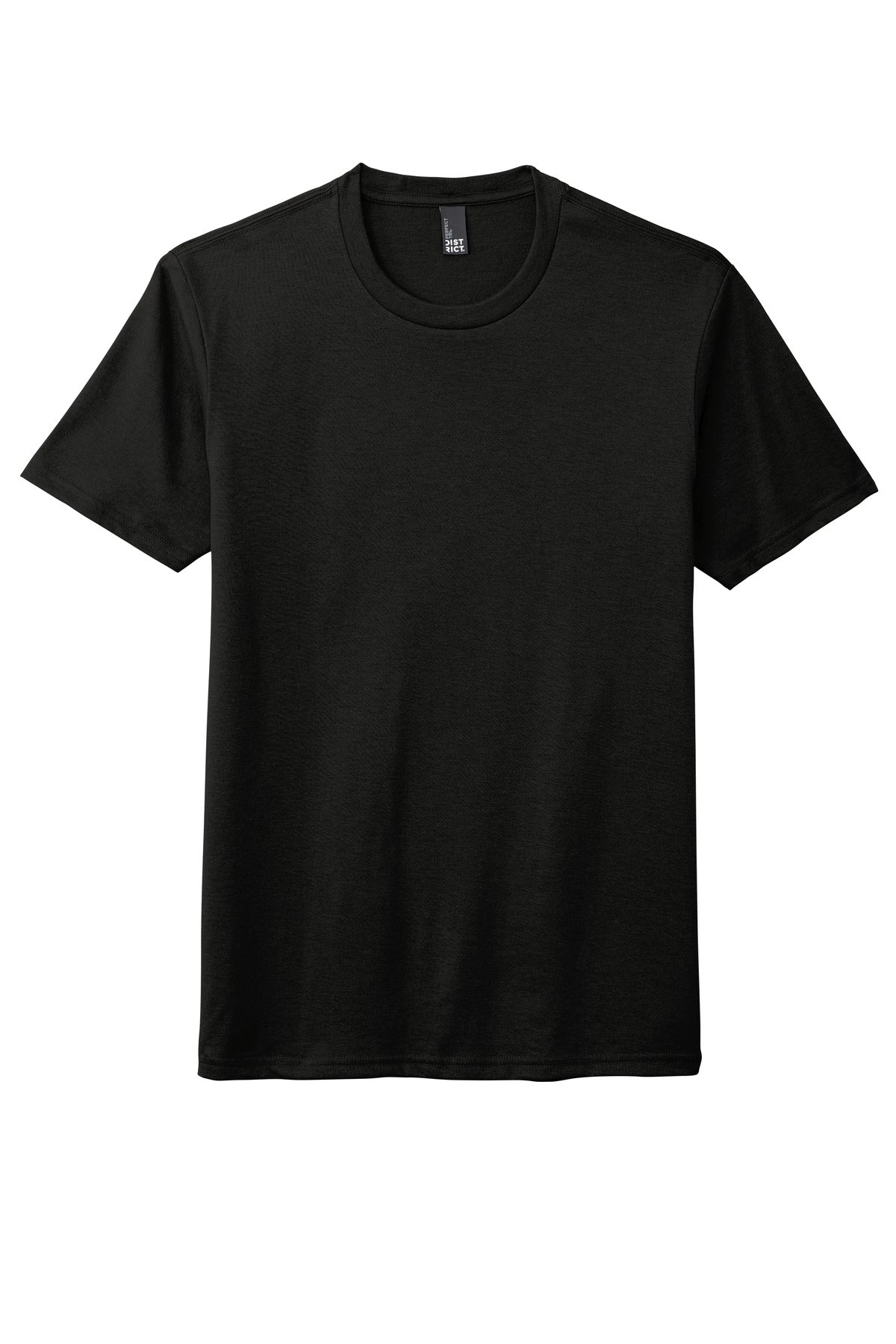 District Perfect Tri DTG Tee - Black - flat front