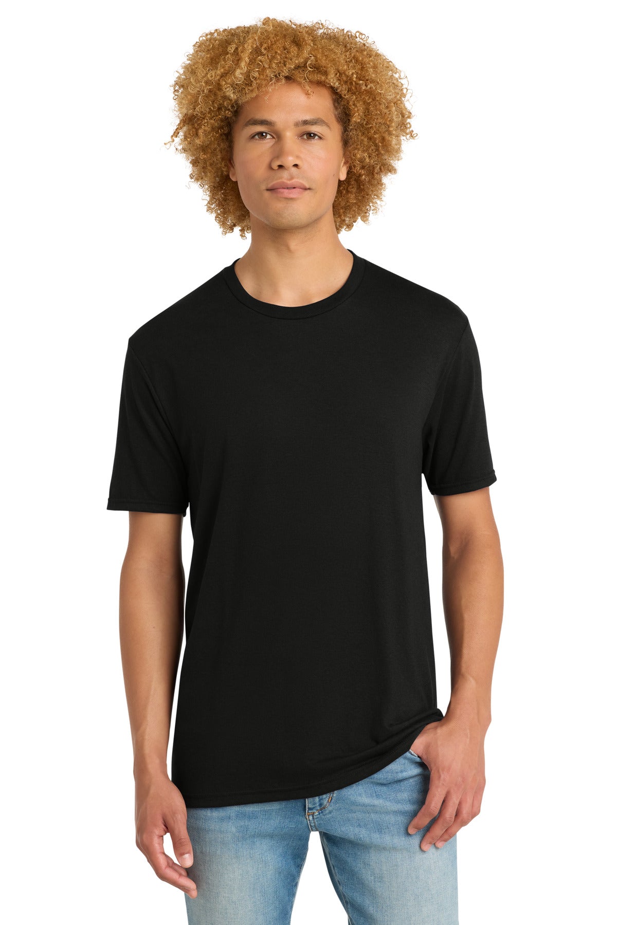 District Perfect Tri DTG Tee - Black - front