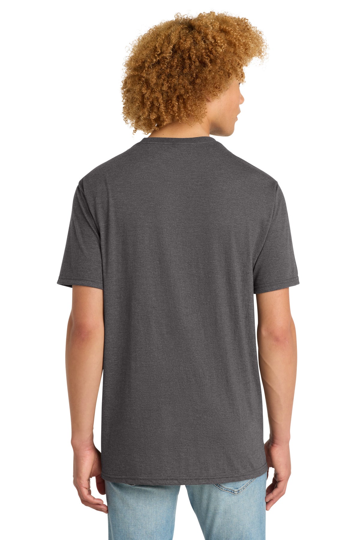 District Perfect Tri DTG Tee - Heathered Charcoal - back