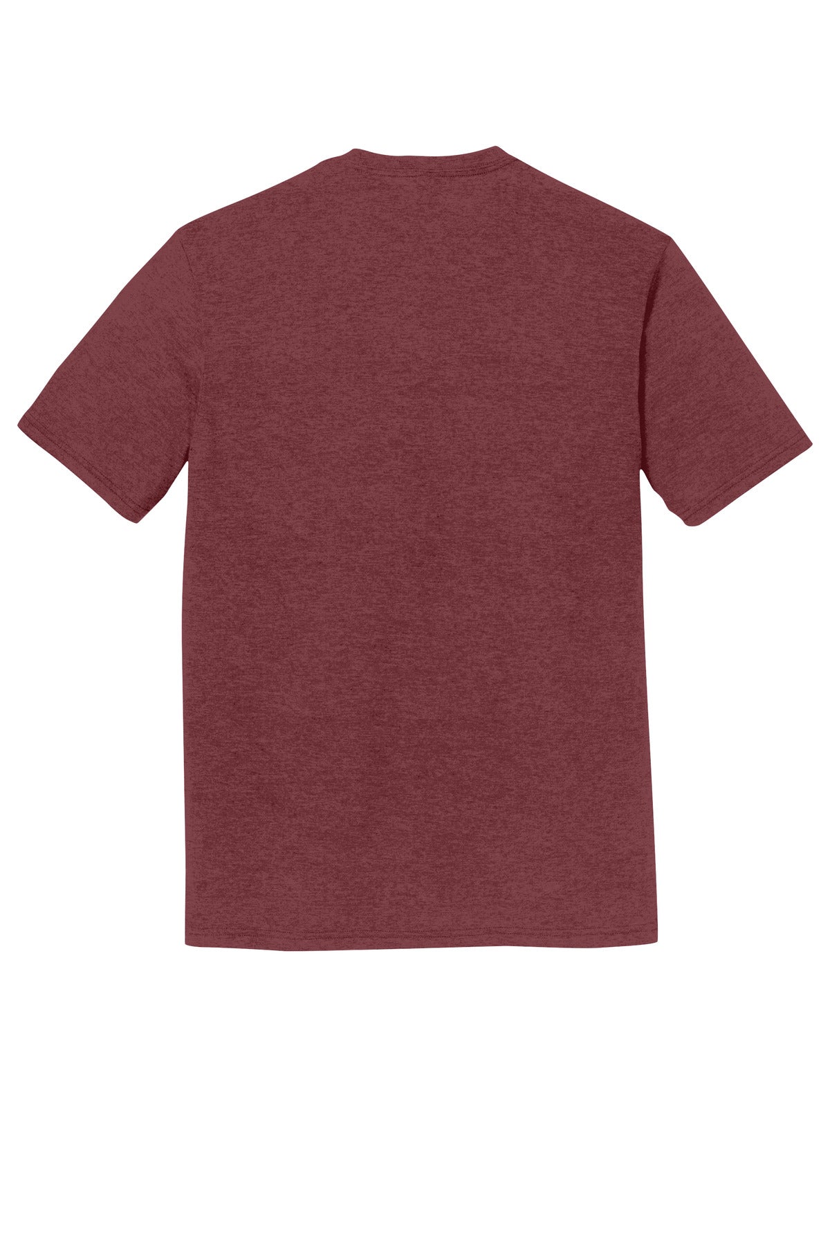 District Perfect Tri DTG Tee - Maroon Frost - flat back