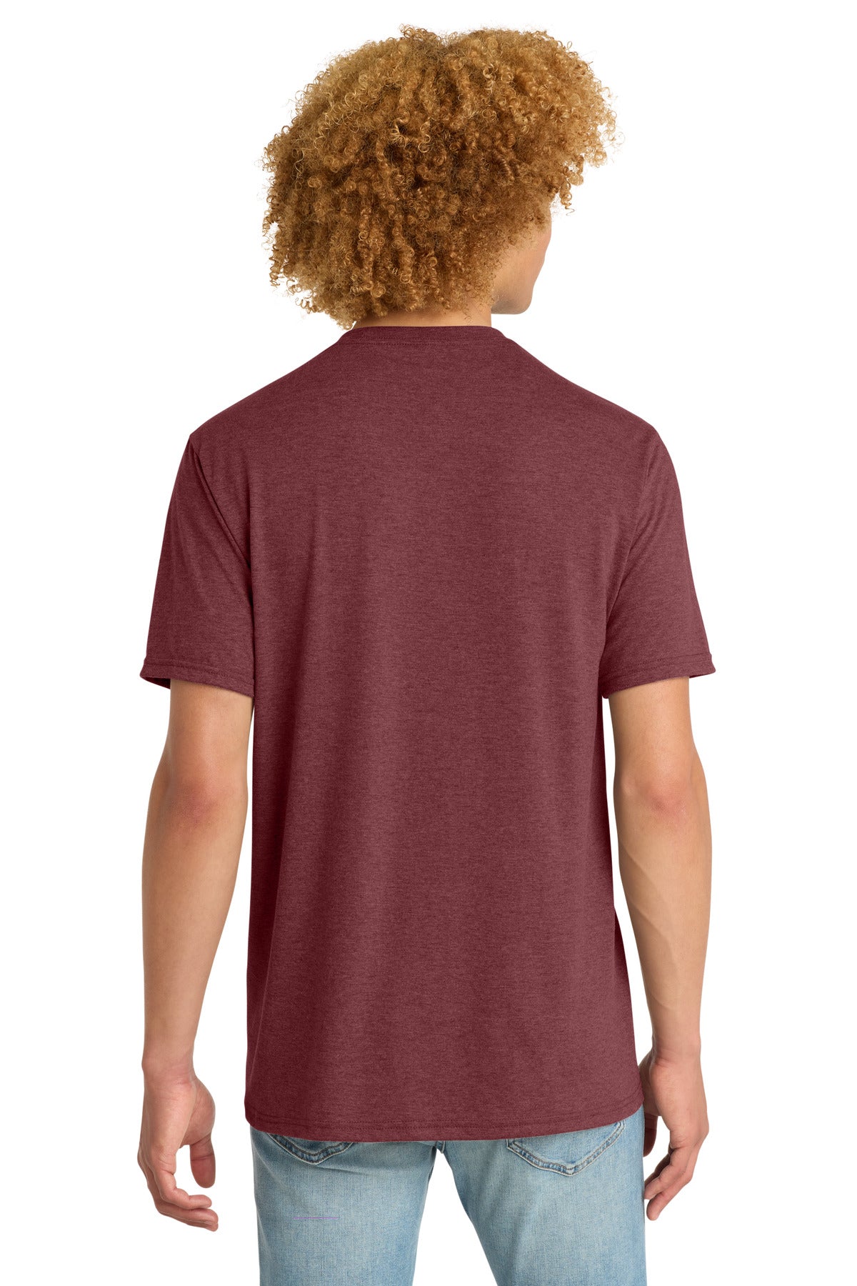 District Perfect Tri DTG Tee - Maroon Frost - back