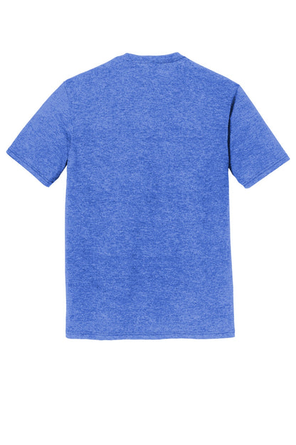 District Perfect Tri DTG Tee - Royal Frost - flat back