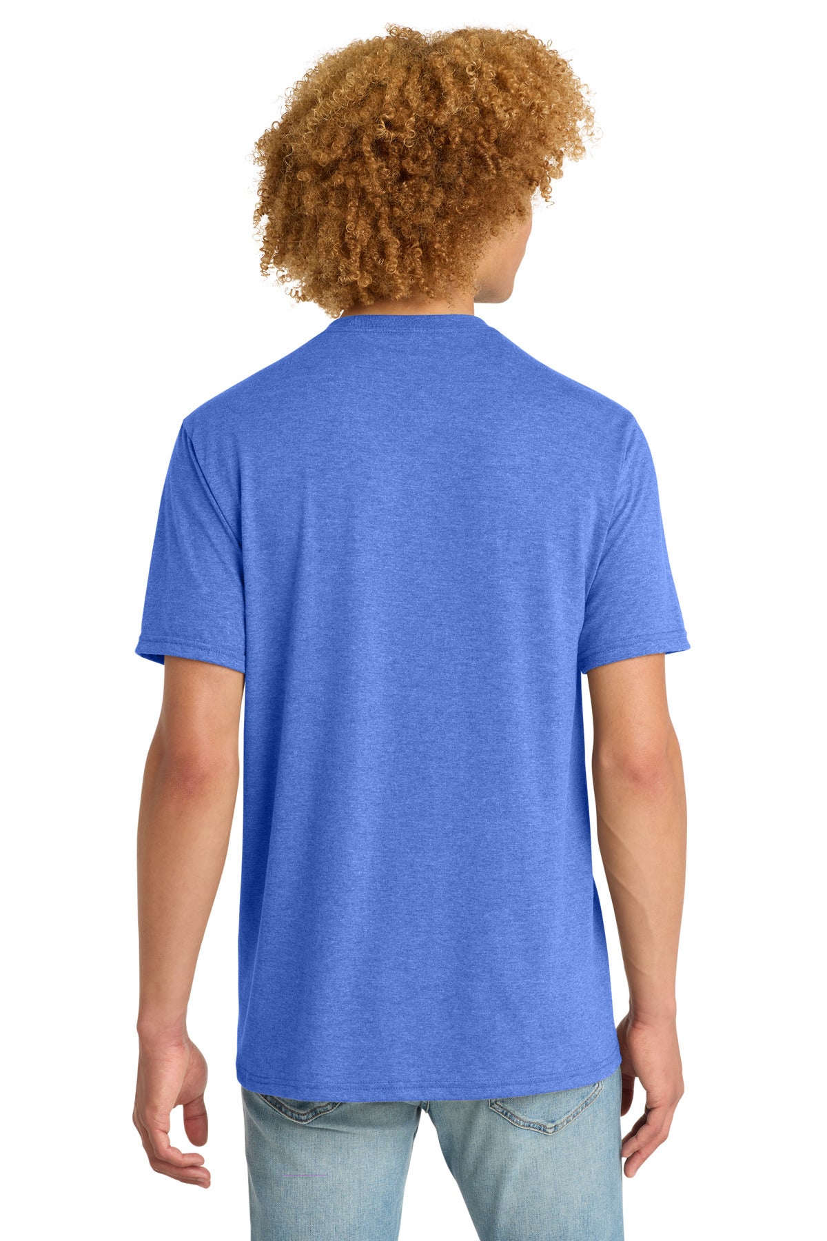District Perfect Tri DTG Tee - Royal Frost - back