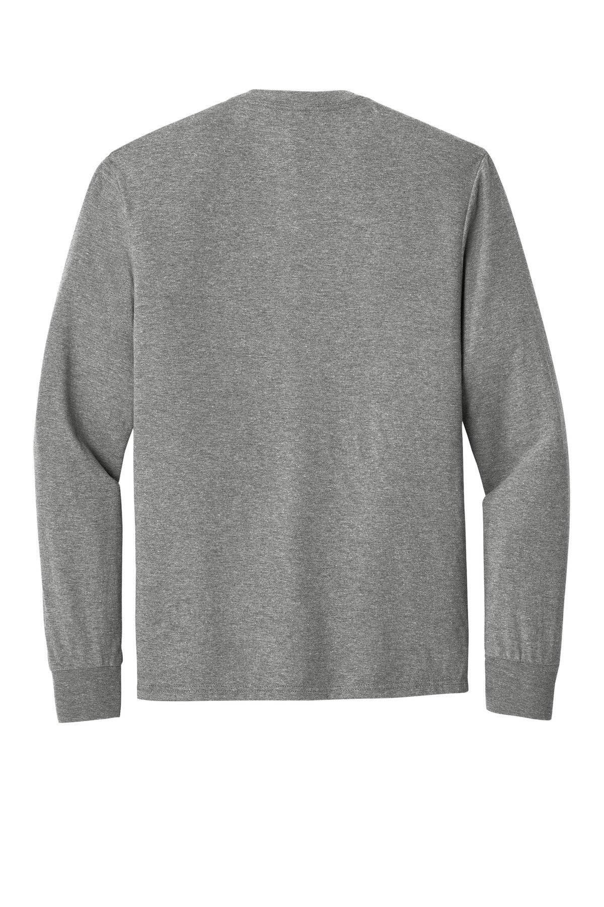 District Perfect Tri Long Sleeve Tee - Grey Frost - flat back
