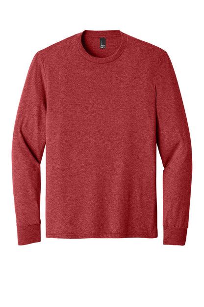 District Perfect Tri Long Sleeve Tee - Red Frost - flat front