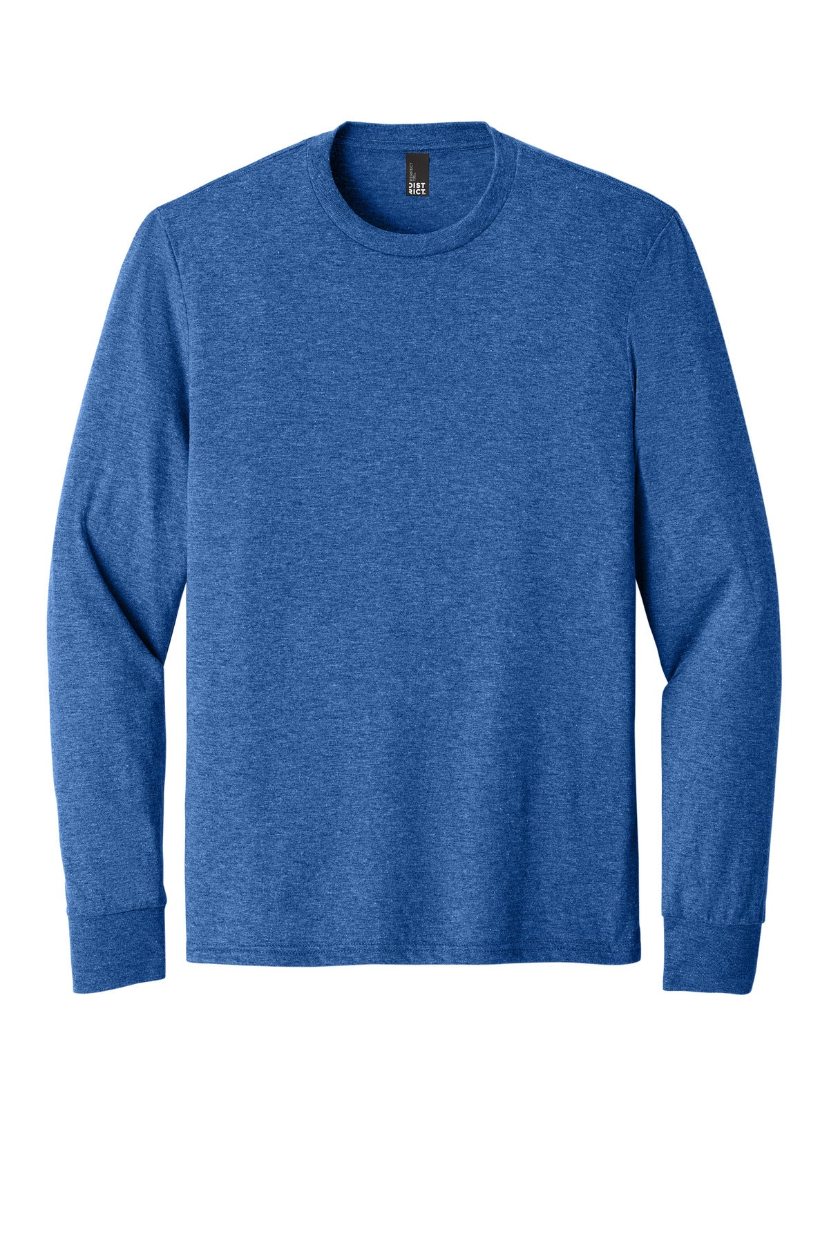 District Perfect Tri Long Sleeve Tee - Royal Frost - flat front