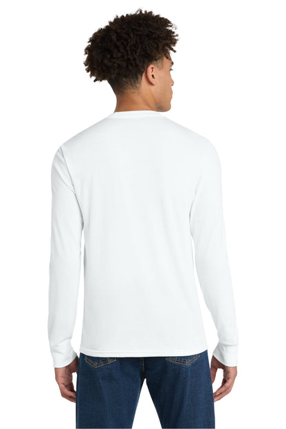 District Perfect Tri Long Sleeve Tee - White - back