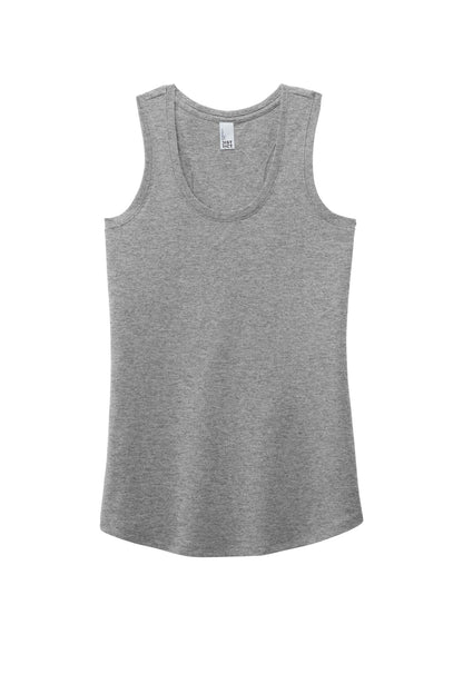 District Women's Perfect Tri Racerback Tank - Grey Frost - flat front